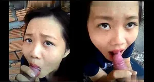 Bồ mút buồi ở vườn sau nhà